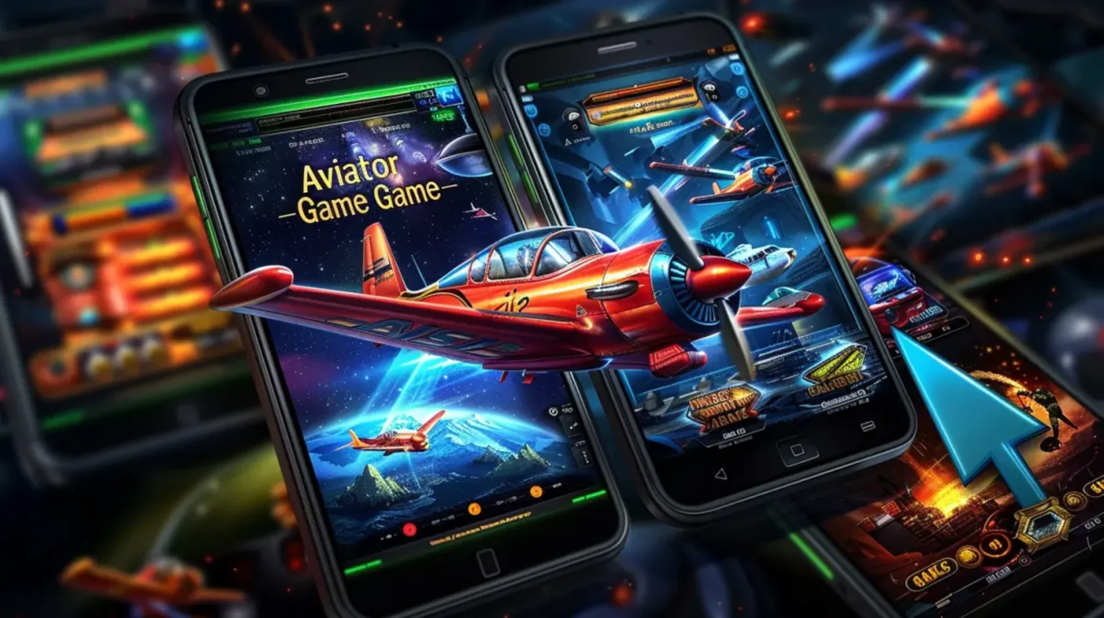 The Aviator game interface showing a plane taking off with multiplier indicators, representing the exciting crash game experience at golo777.